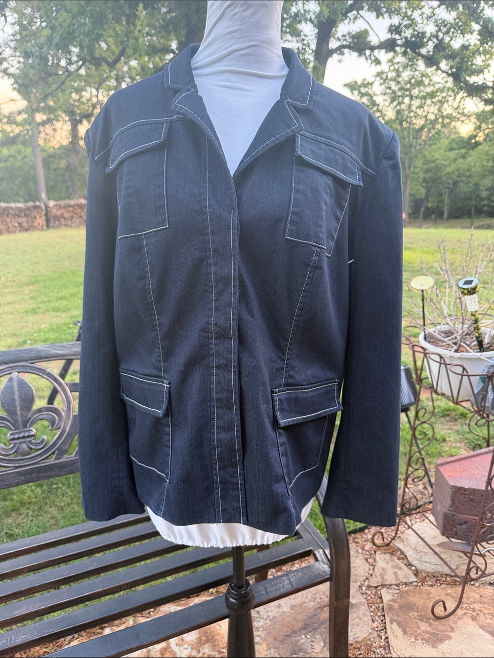 NY&C Denim Jacket …. 291 Hanger - Picture 2 of 14
